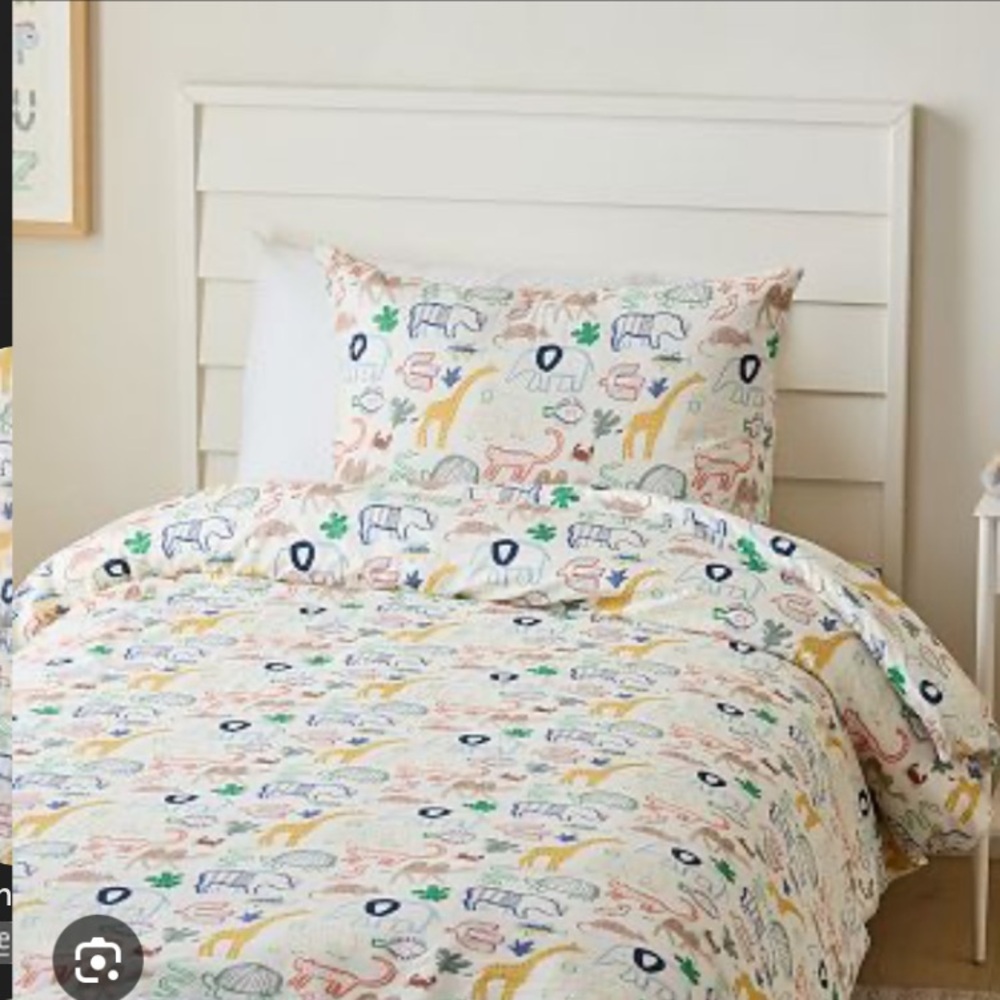 West Elm Kids' Animal Print Duvet